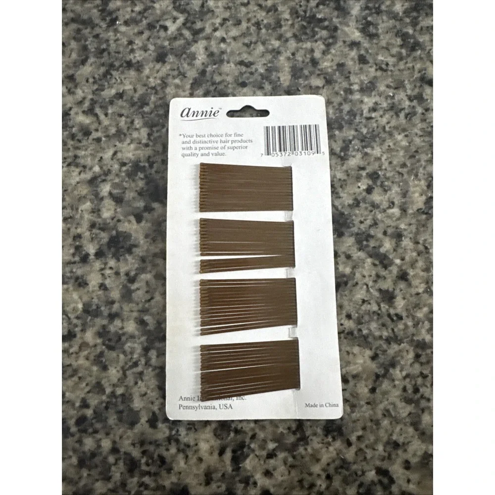 ANNIE 60 BOB PINS WITH‎ RUBBER TIPS 2